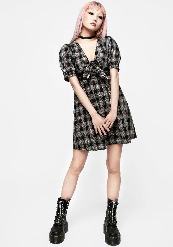 Glenda Check Mini Dress