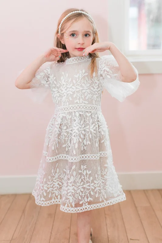 Mini Sicily Dress with Flutter Sleeves