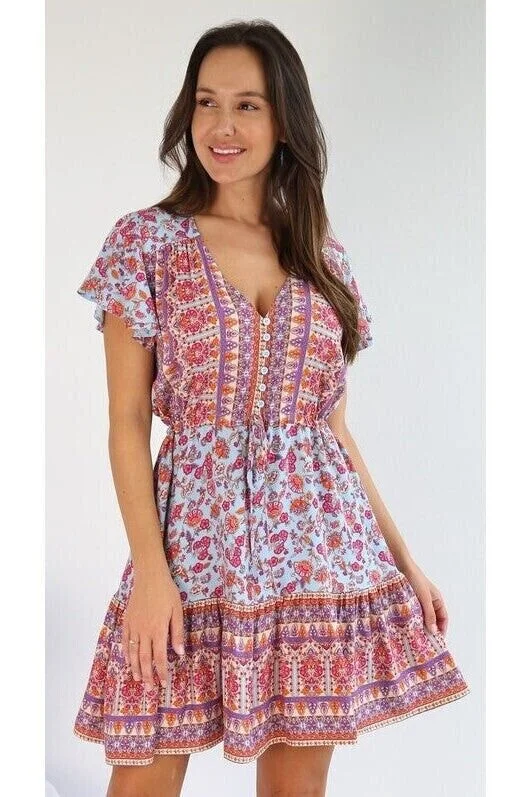 Calypso Boho Mini Dress