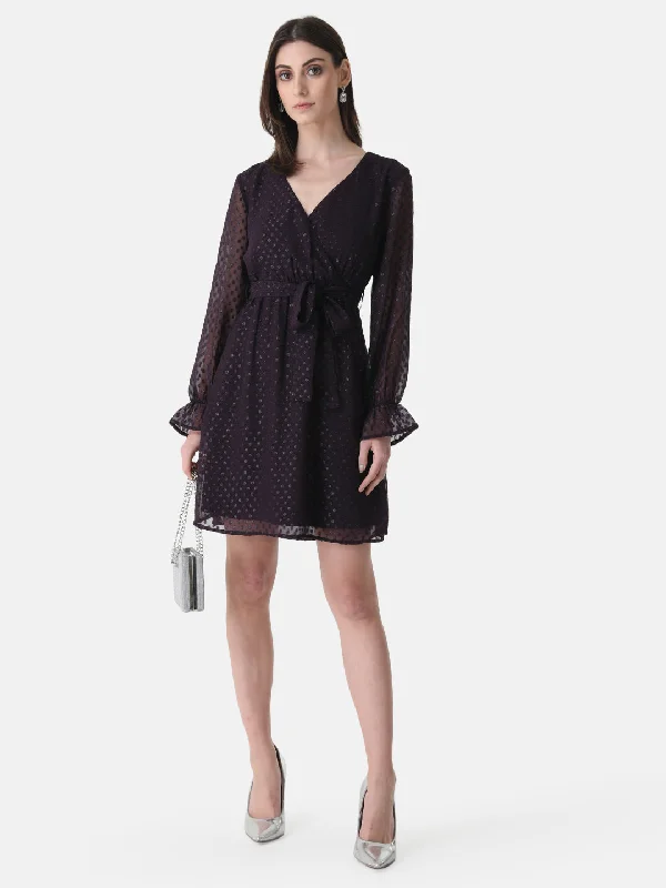 Lurex Wrap Dress