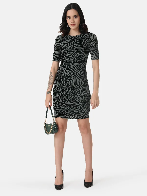 Ruched Bodycon Mini Dress