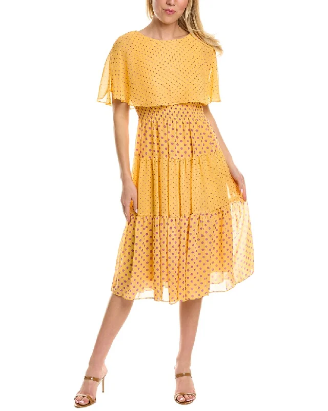 Maison Tara Tiered Midi Dress