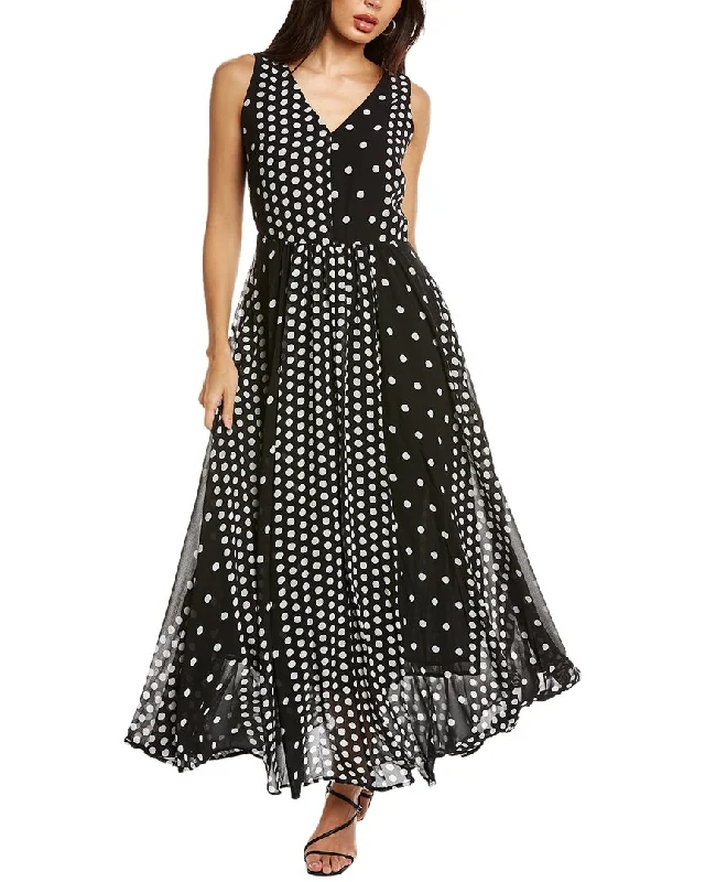 T Tahari Chiffon Midi Dress