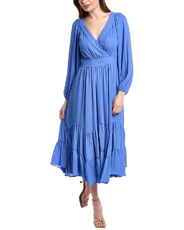 T Tahari Tiered Midi Dress