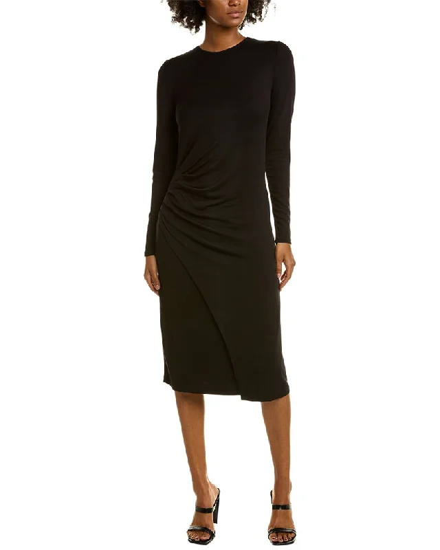 Vince Gathered Midi Dress