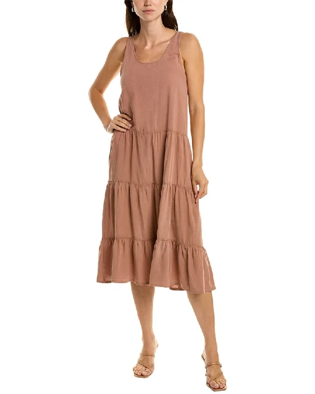 Splendid Mirage Linen-Blend Midi Dress