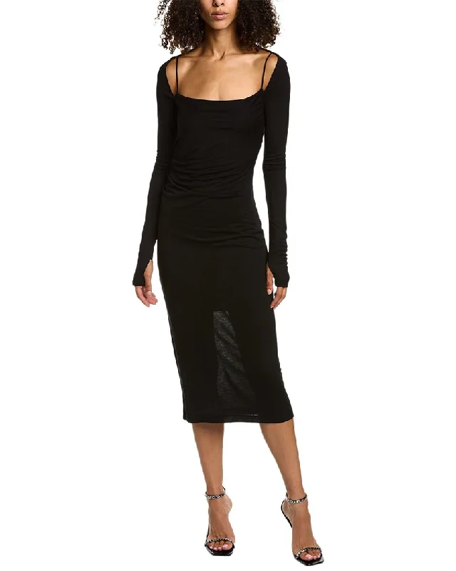 Helmut Lang Scala Midi Dress