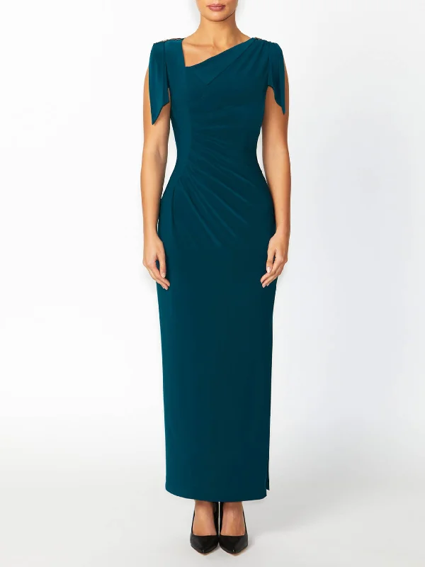 Hebe Petrol Jersey Gown