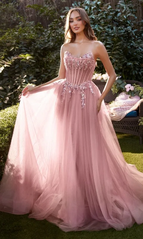 Rose Pink Long Formal Dress A1267 by Andrea & Leo