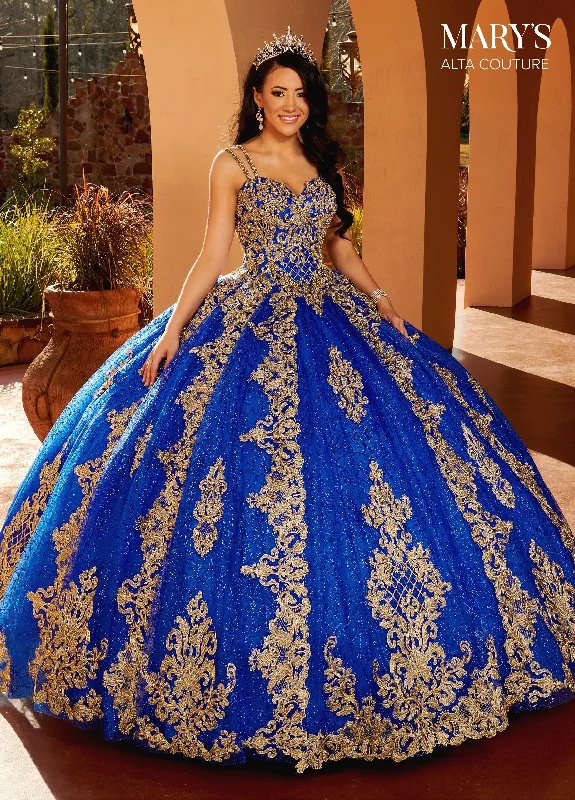 Applique Glitter Quinceanera Dress by Alta Couture MQ3091