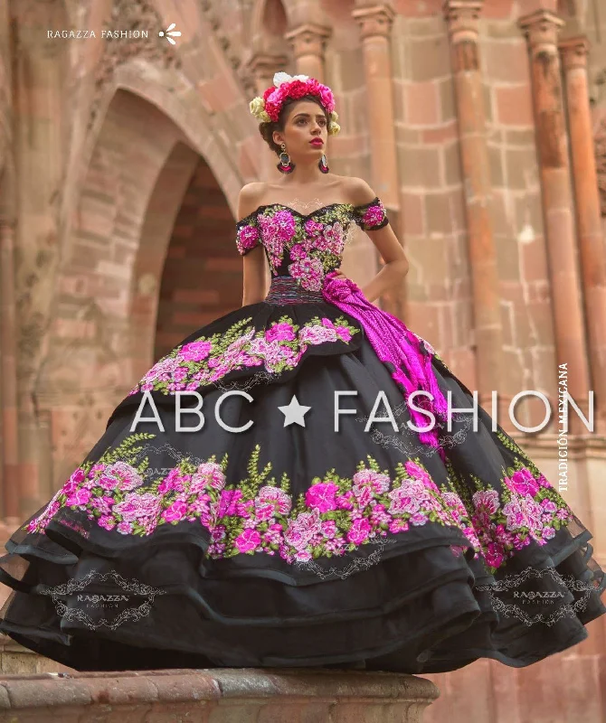 Floral Charro Quince Dress by Ragazza MV15-115