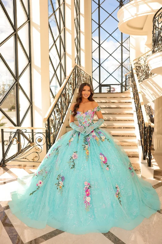 Floral Embroidered Quinceanera Dress by Amarra 54200