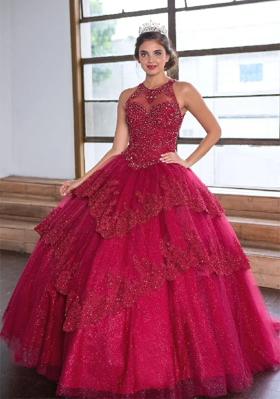 Lace Applique Quinceanera Dress by Calla KY75208