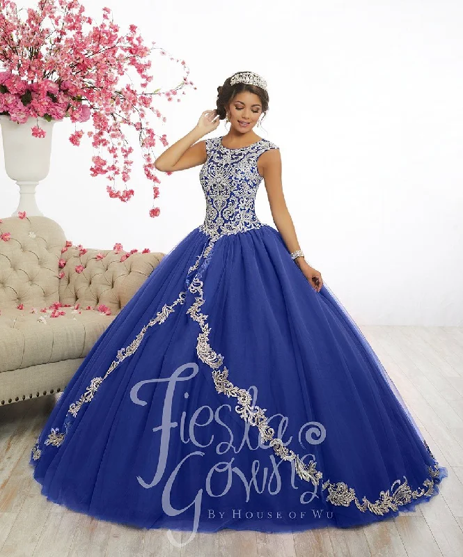 Lace Appliqued Quinceanera Dress by Fiesta Gowns 56336