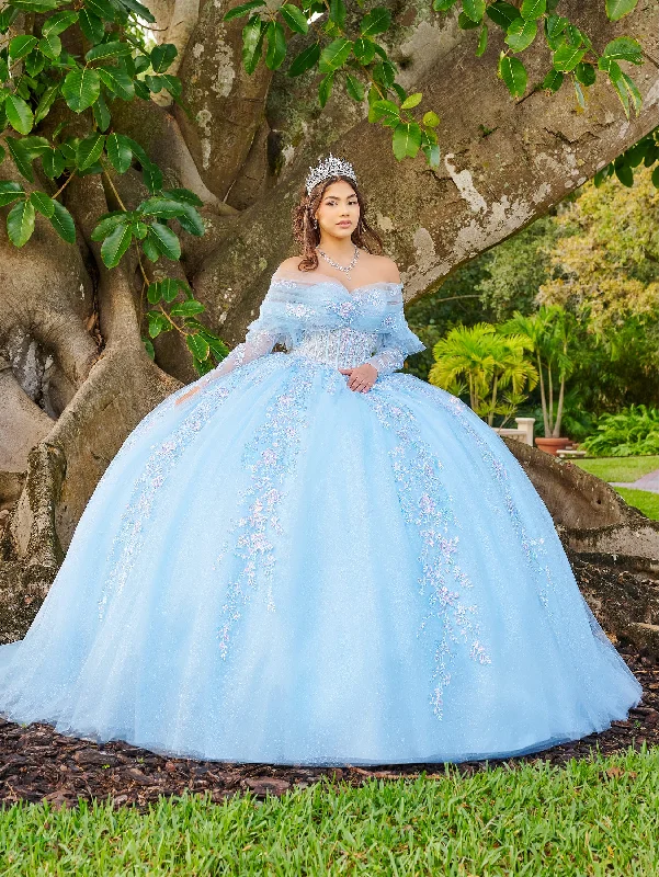 Long Sleeve Quinceanera Dress by LizLuo Fiesta 56508