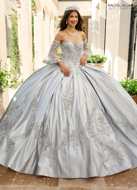 Long Sleeve Quinceanera Dress by Rachel Allan RQ2217