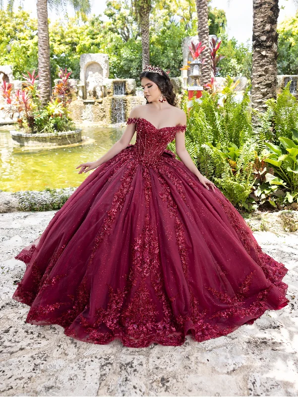 Off Shoulder Corset Ball Gown by LizLuo Quince 26105