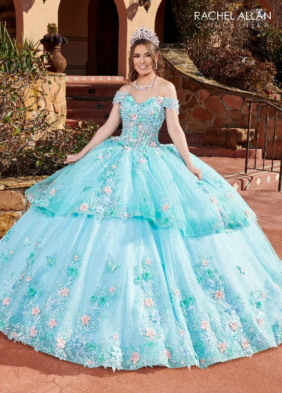 Off Shoulder Corset Quinceanera Dress by Rachel Allan RQ2179