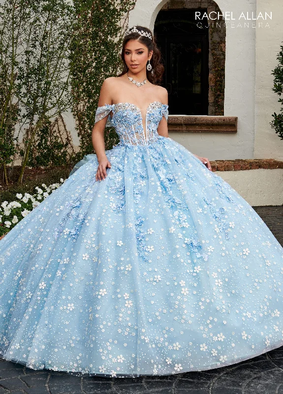 Off Shoulder Corset Quinceanera Dress by Rachel Allan RQ3122