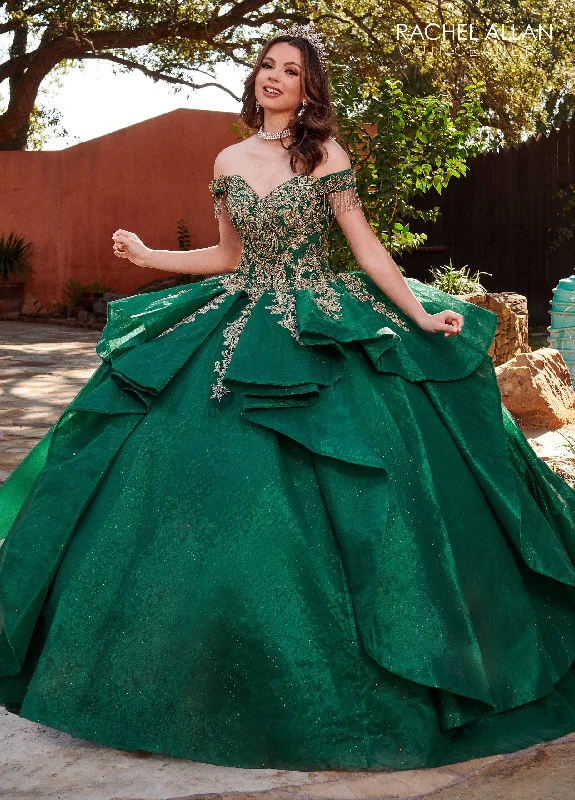 Off Shoulder Layered Quinceanera Dress by Rachel Allan RQ1117