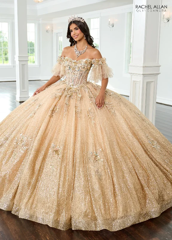 Off Shoulder Quinceanera Dress by Rachel Allan RQ3150