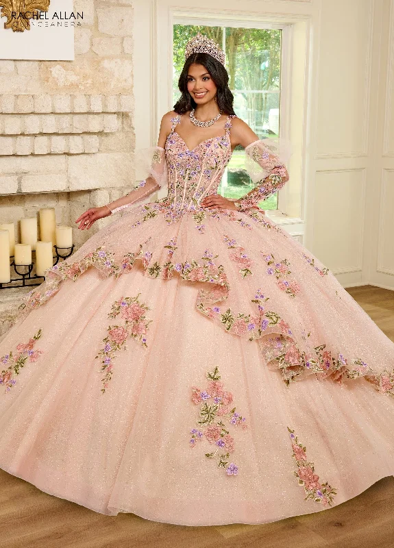 Sleeveless Puff Sleeve Quinceanera Dress by Rachel Allan RQ2182