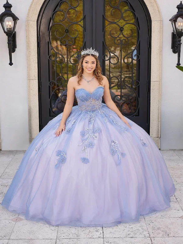 Strapless Corset Quinceanera Dress by LizLuo Fiesta 56521